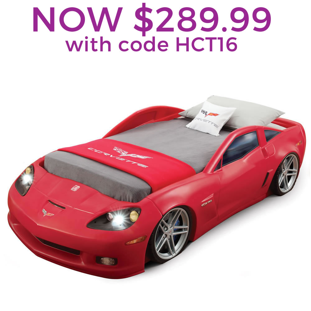 Corvette® Toddler to Twin Bed with Lights™