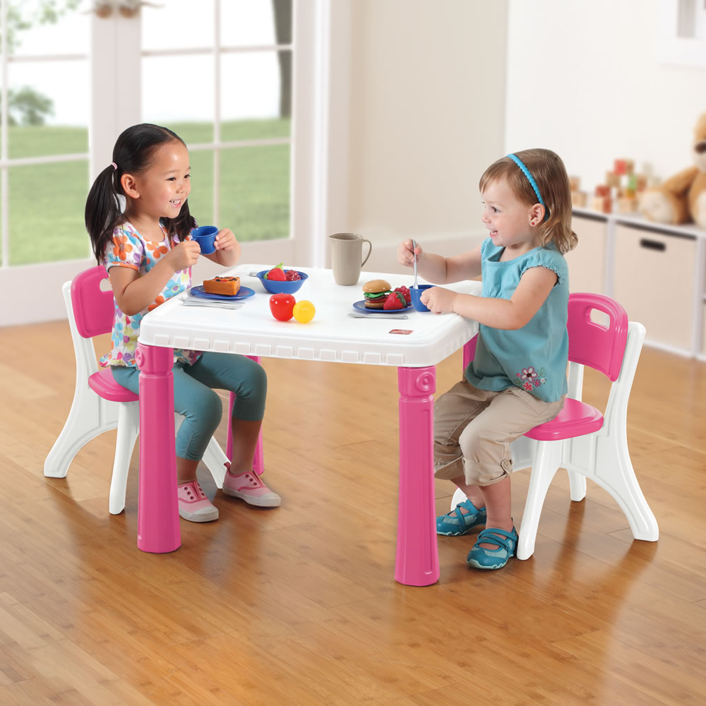 LifeStyle™ Kitchen Table & Chairs Set - Pink