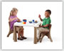 LifeStyle™ Kitchen Table & Chairs Set - Tan