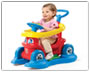 4-in-1 Rock 'n Stroll Rider - Red