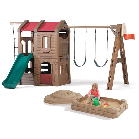 Adventure Lodge Play Center and Sandbox Combo