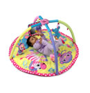Click to View Product Details for Twist & Fold Gym & Play Mat - Baby Girl Animals 