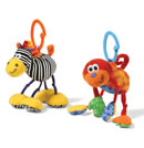 Click to View Product Details for Rattling Jittery Pal - Zebra/Monkey