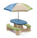 Click to View Product Details for Naturally Playful® Picnic Table with Umbrella