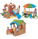Click to View Product Details for Play Up Playhouse & Climber Toddler Play Set