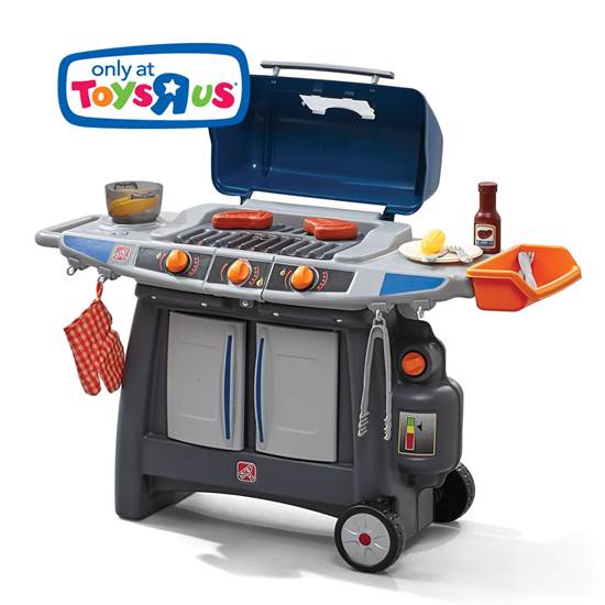 Just Like Home Sizzle & Smoke Barbeque Grill Kids Pretend Play Step2
