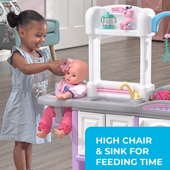 Love Care Deluxe Nursery Lavender Kids Pretend Play Step2