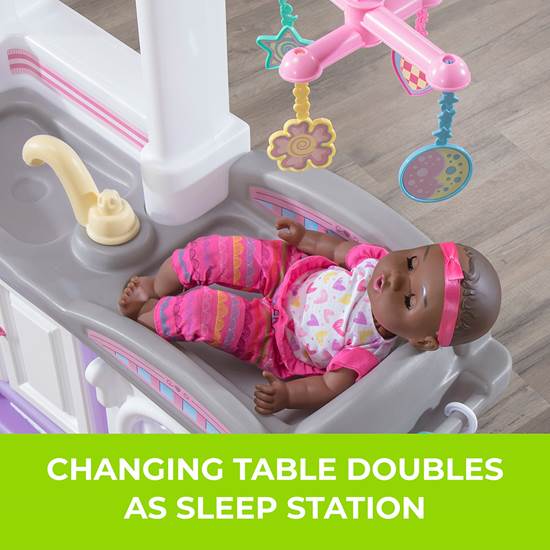 step2 love and care deluxe nursery doll furniture