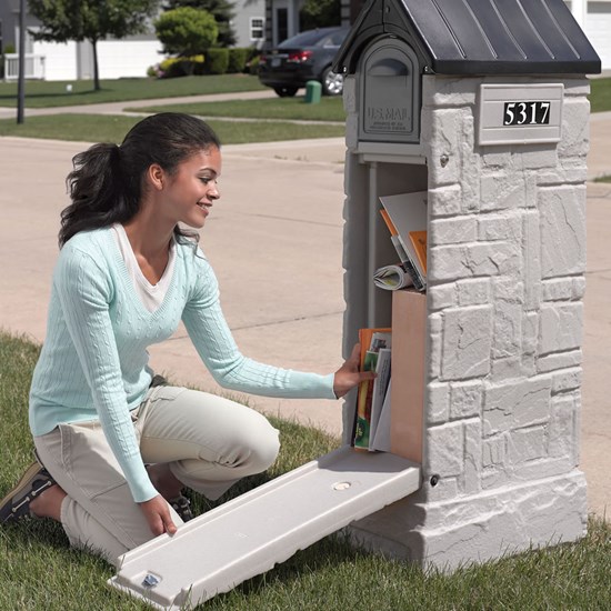 Dazzling faux brick mailbox Mailmaster Storemore Mailbox Step2