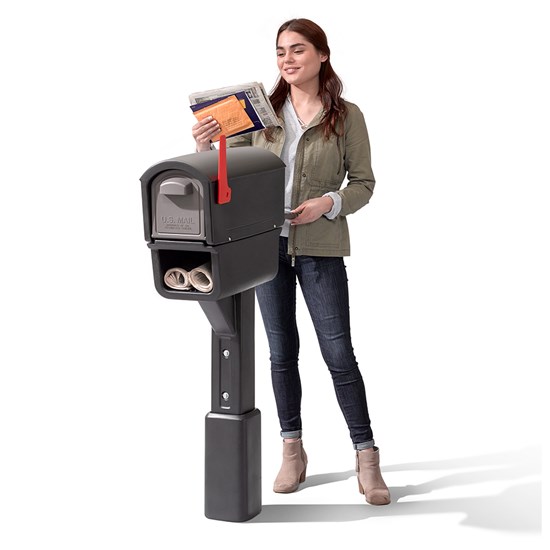 MailMaster Express Plus Mailbox Black Mailboxes Step2