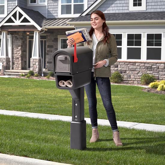 MailMaster Express Plus Mailbox Black Mailboxes Step2