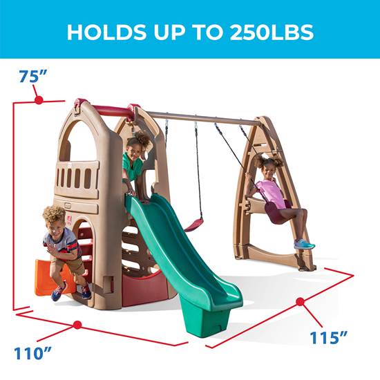 Naturally Playful Playhouse Climber Swing Extension Step2