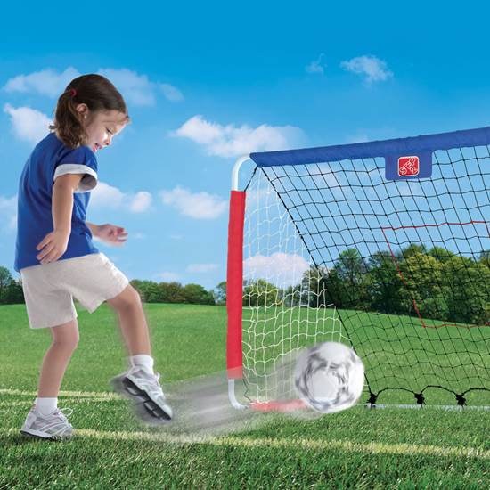 Kickback Soccer Goal Pitch Back Kids Sports Toy Step2