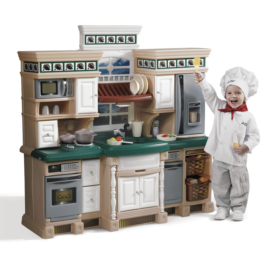 LifeStyle Deluxe Kitchen Kids Play Kitchen Step2 LifeStyle Deluxe Kitchen Kids Play Kitchen Step2