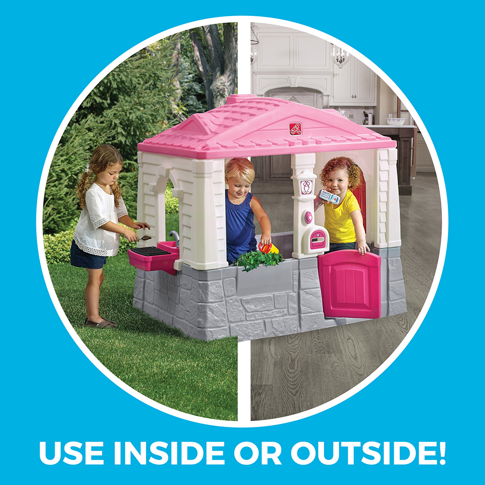 step2 neat and tidy pink cottage playhouse