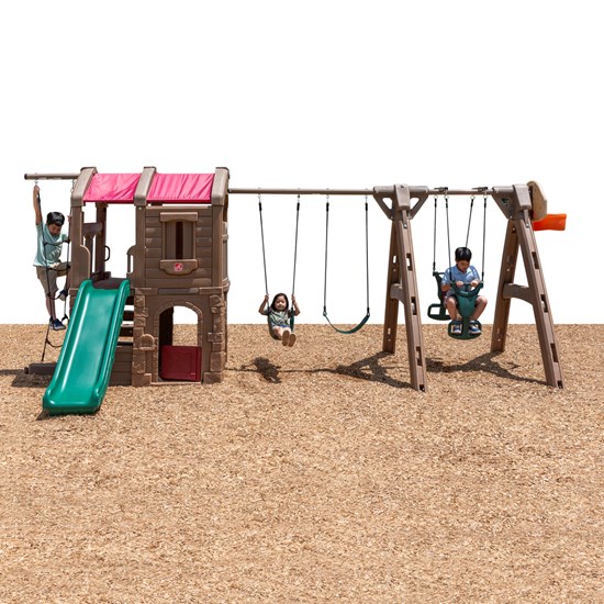 Naturally Playful Adventure Lodge Play Center With Glider Step2