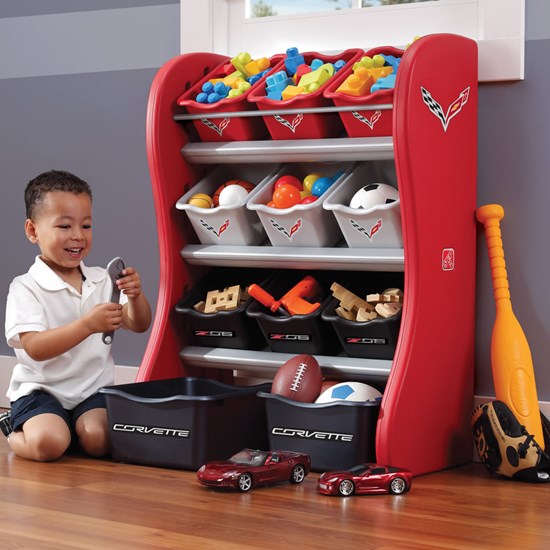 Corvette Room Organizer Kids Toy Storage Step2