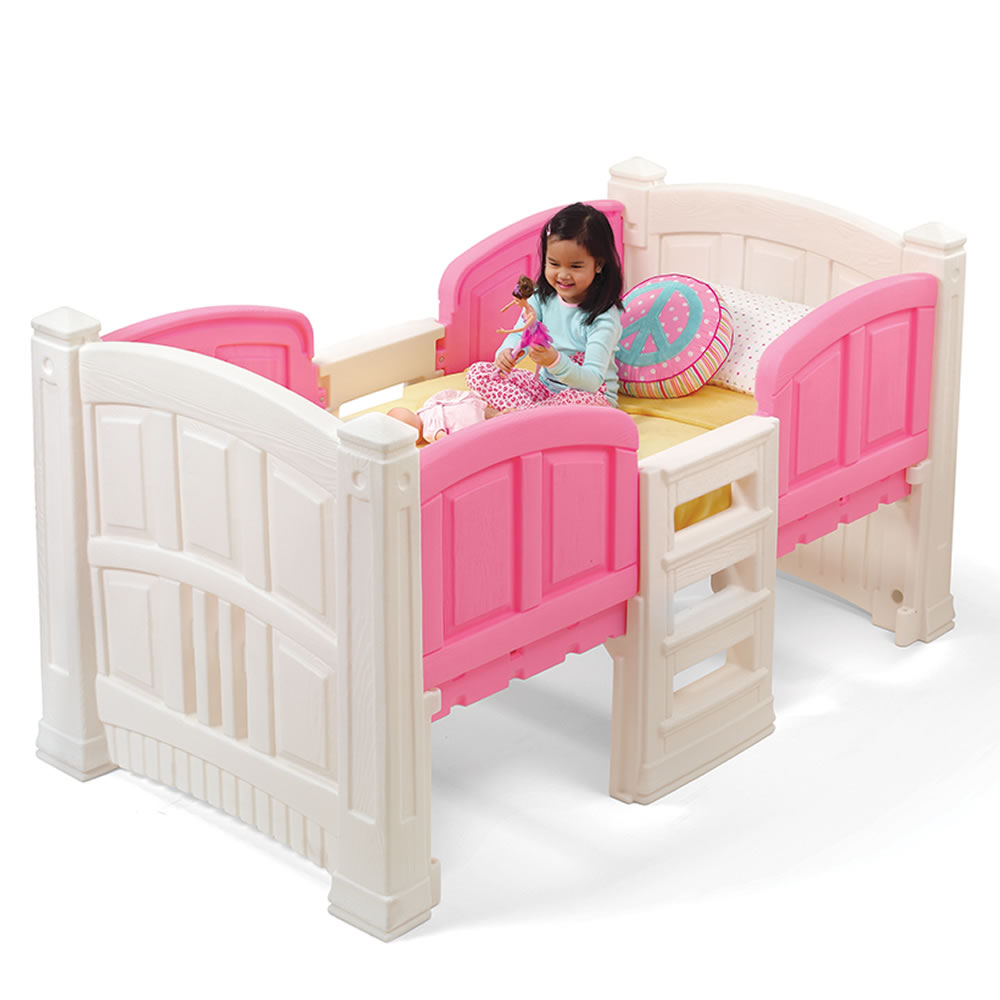 Girls Loft  Storage Twin Bed  Kids Bed  Step2