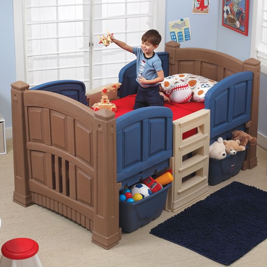 Boy S Loft Storage Twin Bed Kids Bed Step2