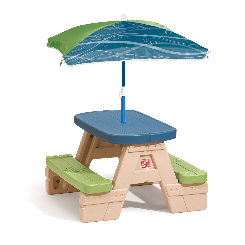 Sit Play Picnic Table With Umbrella Step2