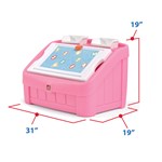 step 2 2 in 1 toy box and art lid