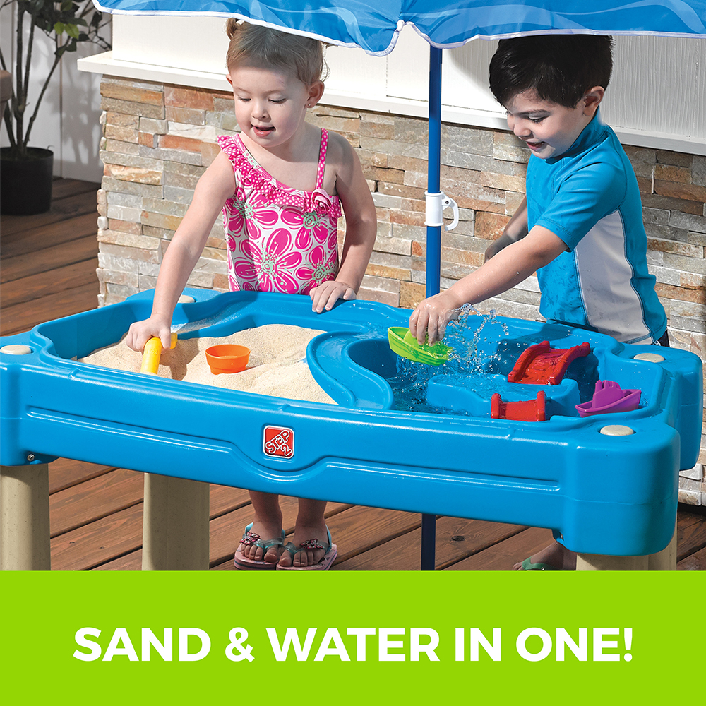 step 2 cascading sand and water table