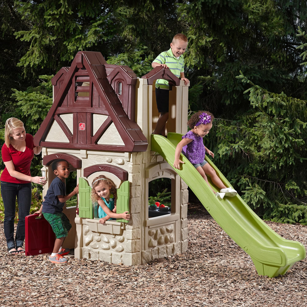 step2 2 story playhouse with slide