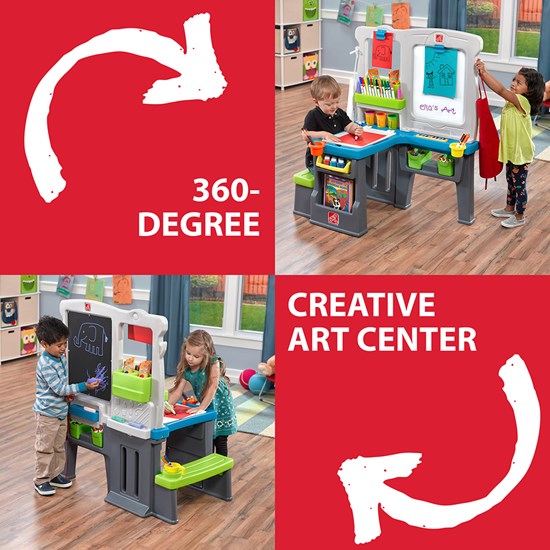 Great Creations Art Center Kids Art Desk Step2